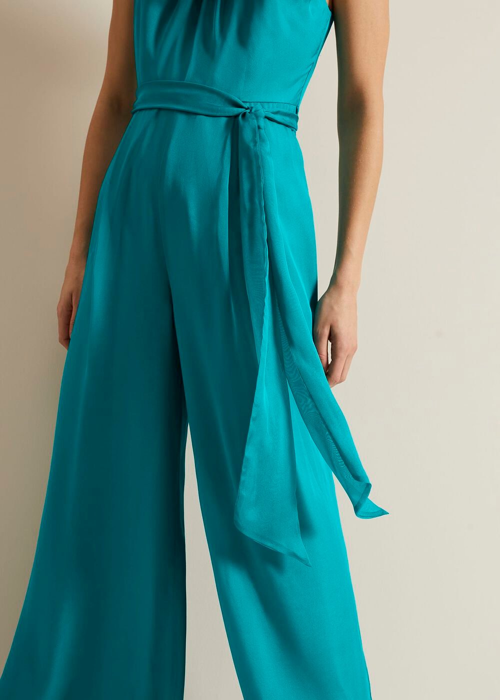 Susanna Silk Jumpsuit - Green
