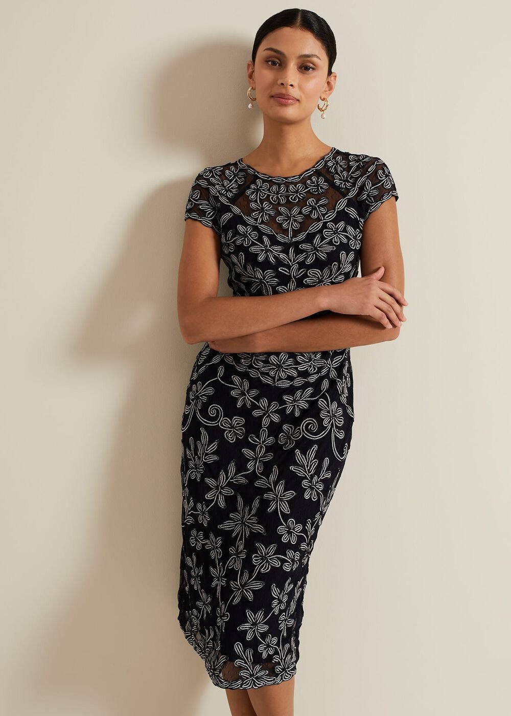 Clarinda Tapework Dress - Multi-Coloured