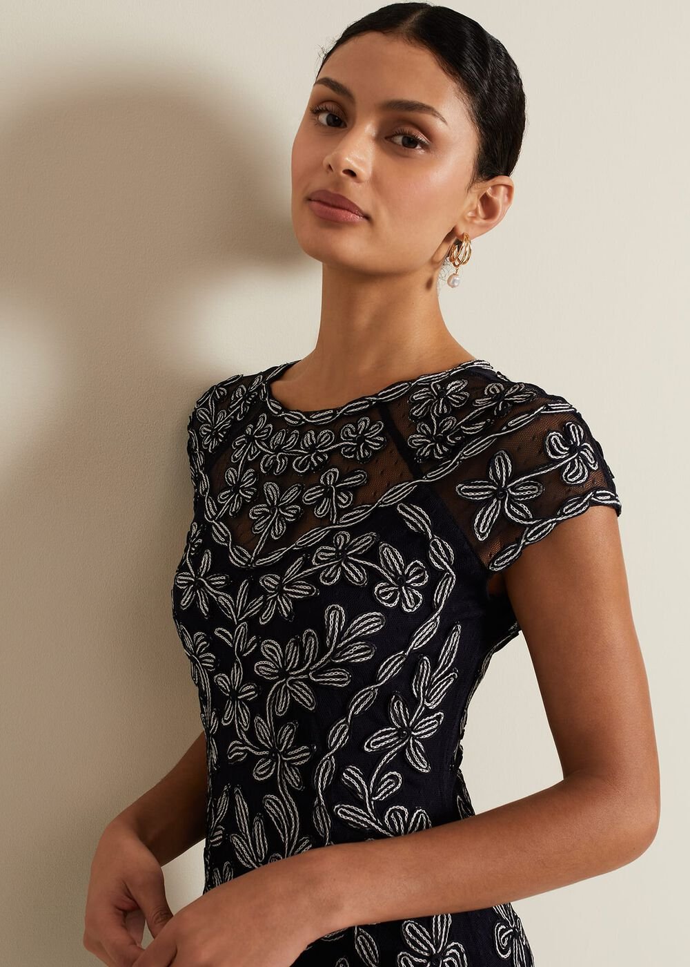 Clarinda Tapework Dress - Multi-Coloured