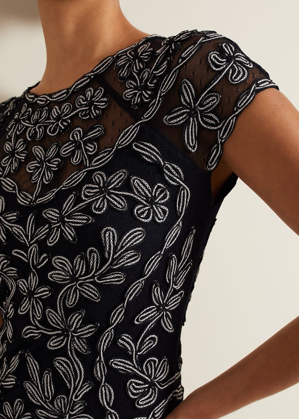 Clarinda Tapework Dress - Multi-Coloured