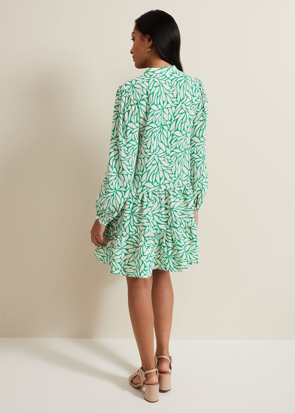Petite Penele Swing Dress - Green
