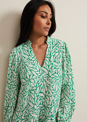 Petite Penele Swing Dress - Green