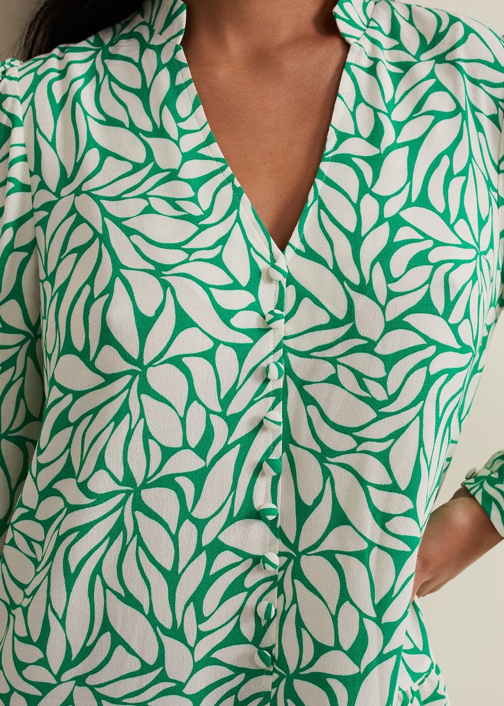 Petite Penele Swing Dress - Green