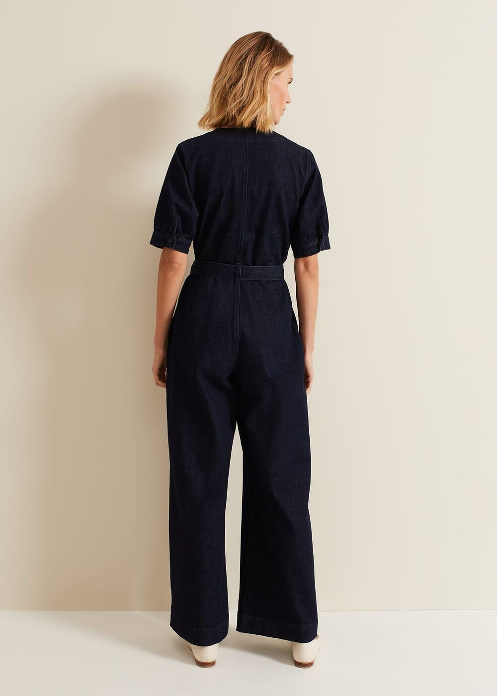 Florisa Denim Jumpsuit - Mid Wash