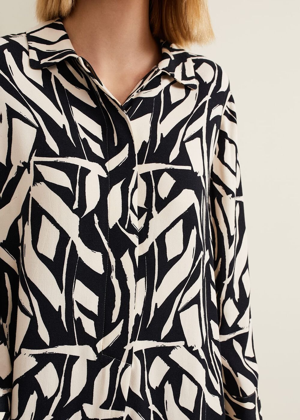 Ruby Geo Tunic Dress - Black Multi
