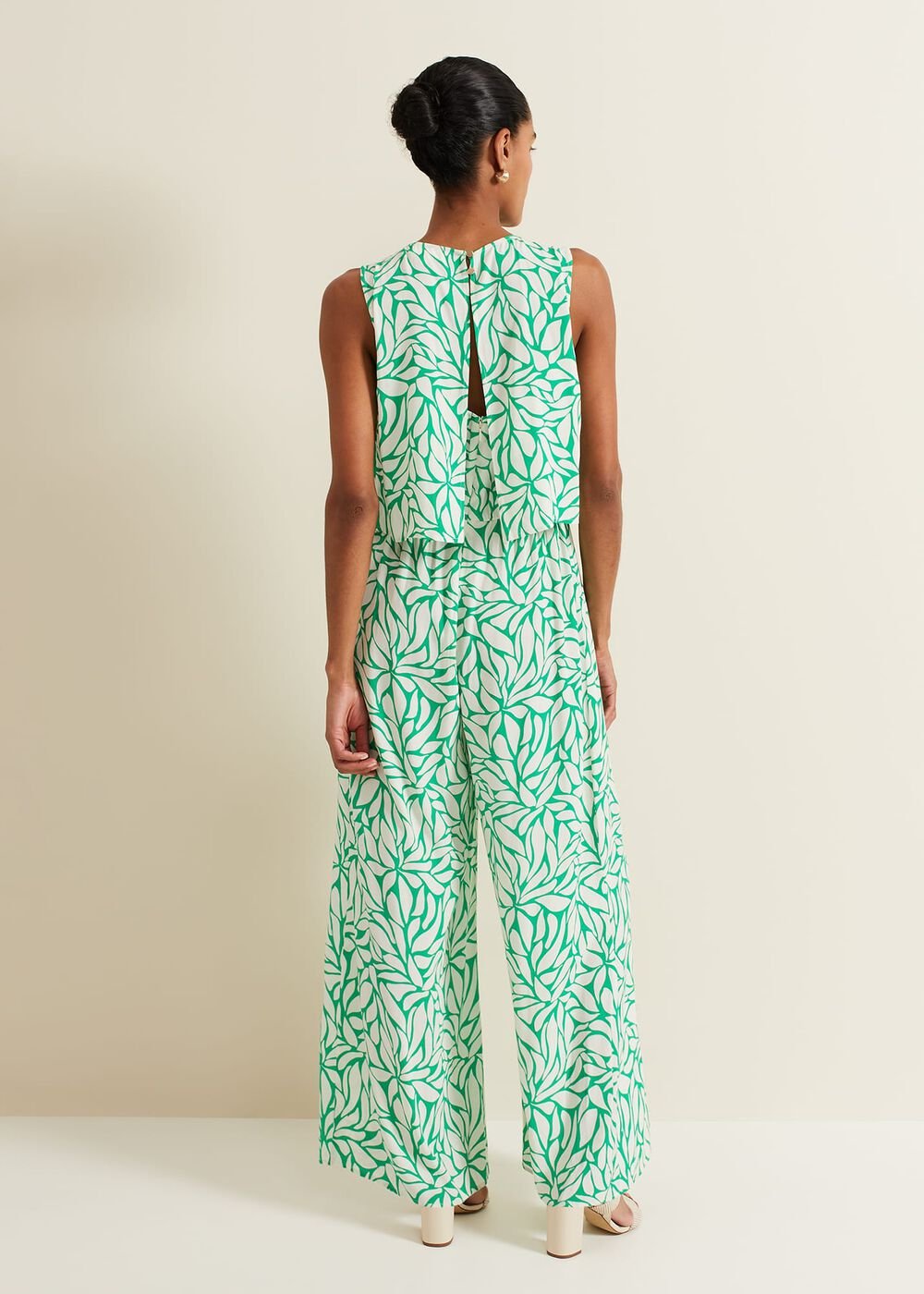 Aubrey Geo Jumpsuit - Green