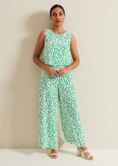 Petite Aubrey Geo Jumpsuit - Green