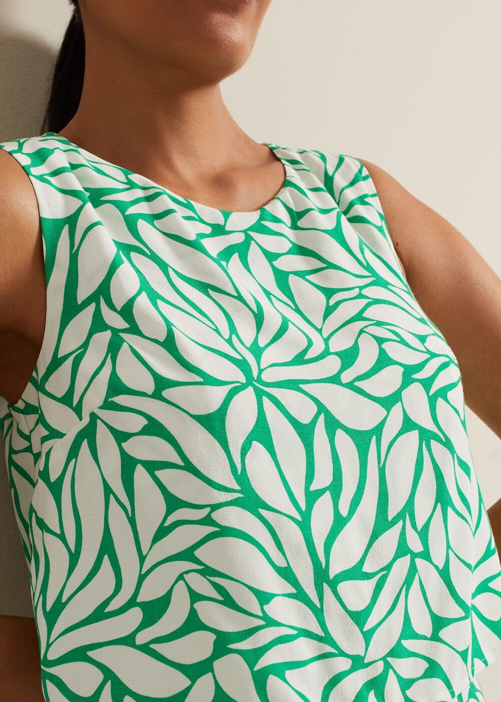 Petite Aubrey Geo Jumpsuit - Green