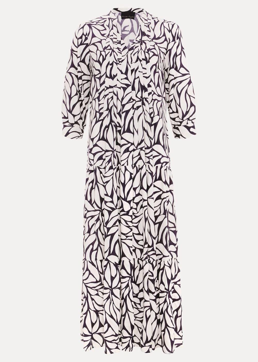 Penele Geo Midi Dress - Purple