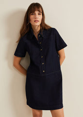 Larisa Denim Tunic Dress - Denim