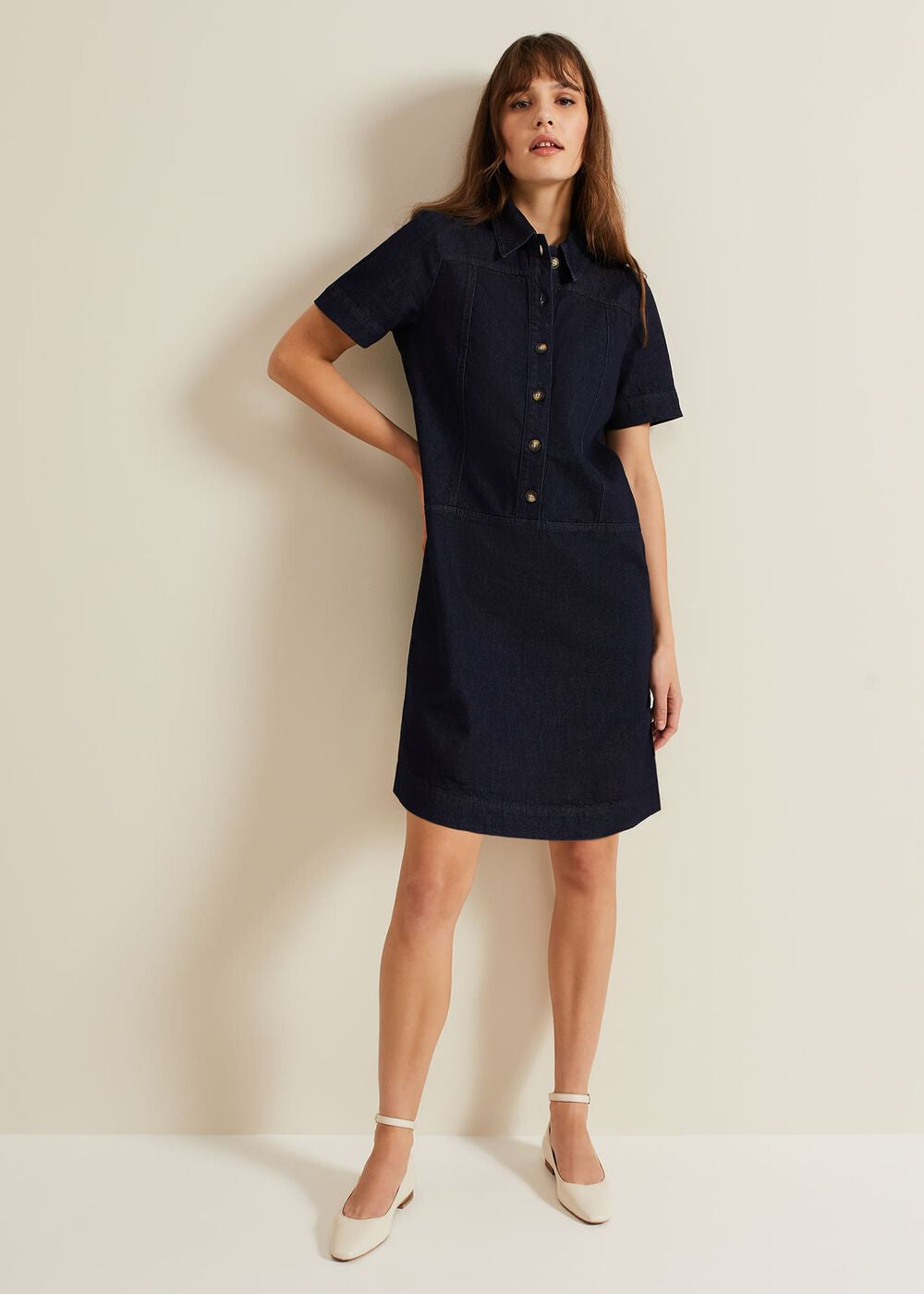 Larisa Denim Tunic Dress - Denim