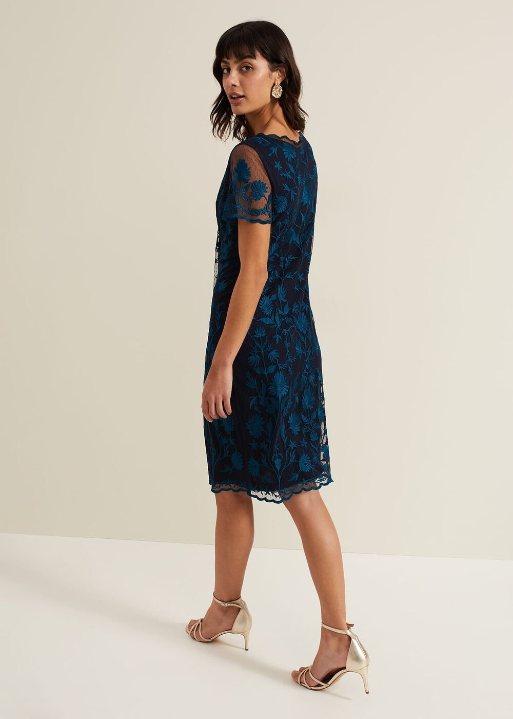 Shelby Embroidered Dress - Multi-Coloured