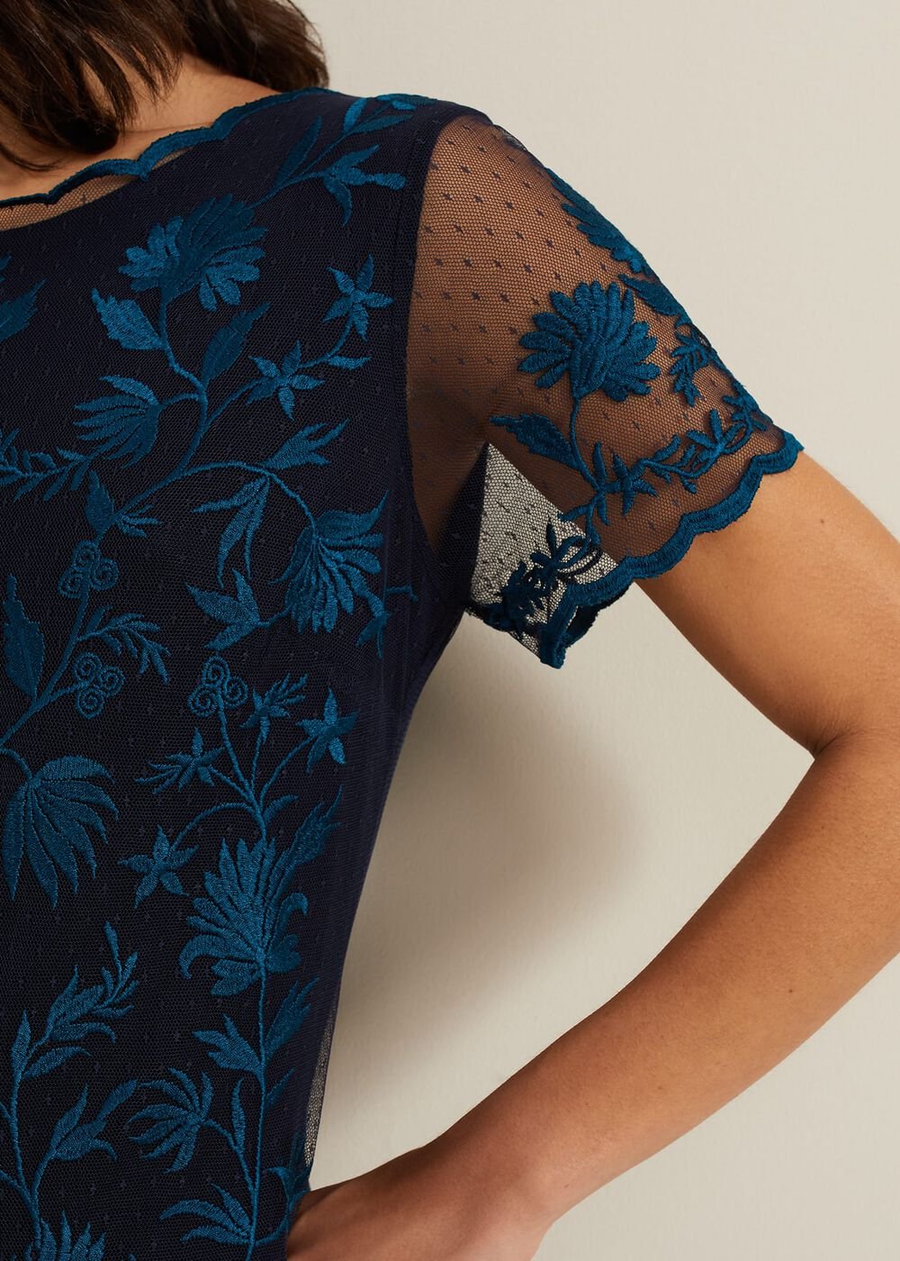 Shelby Embroidered Dress - Multi-Coloured