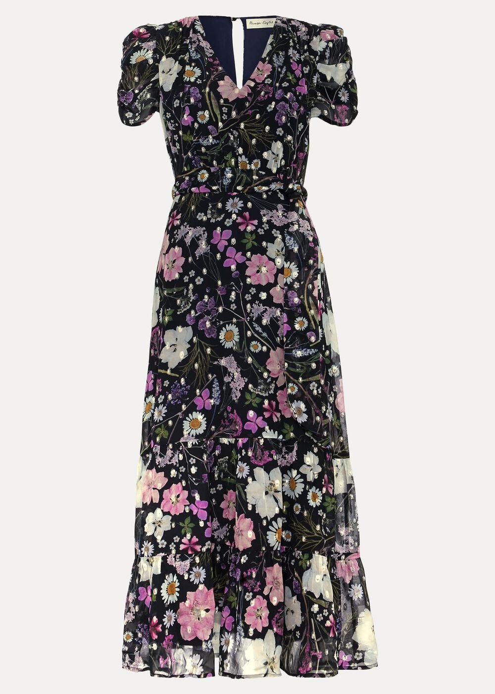 Azalea Print Fil Coupe Dress - Multi-Coloured