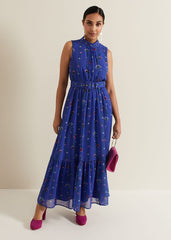 Petite Sofia Print Maxi Dress - Multi-Coloured