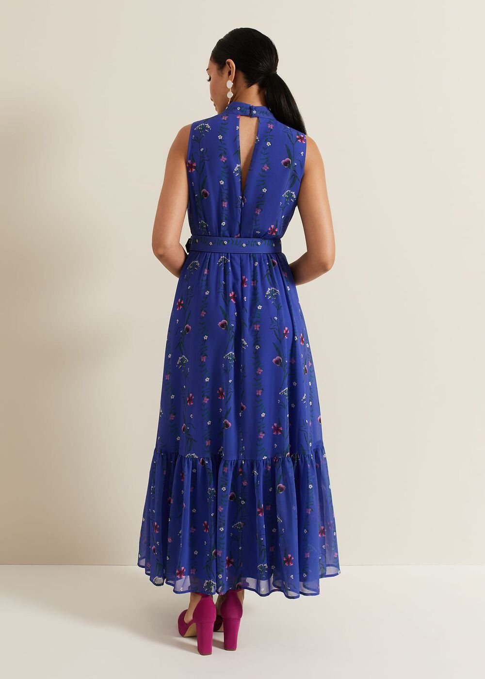 Petite Sofia Print Maxi Dress - Multi-Coloured