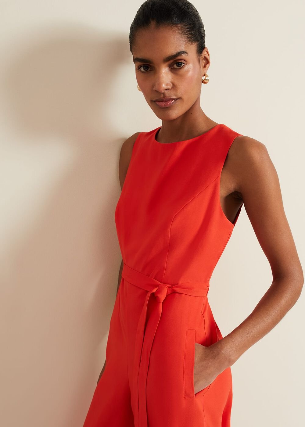 Marta Red Jumpsuit - Red