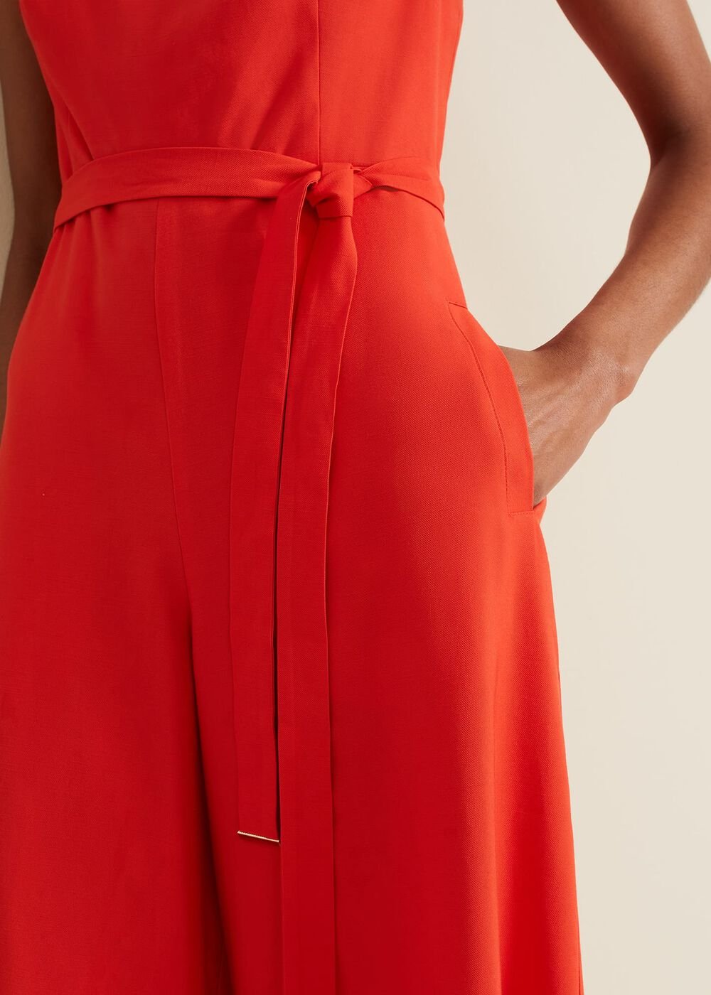 Marta Red Jumpsuit - Red