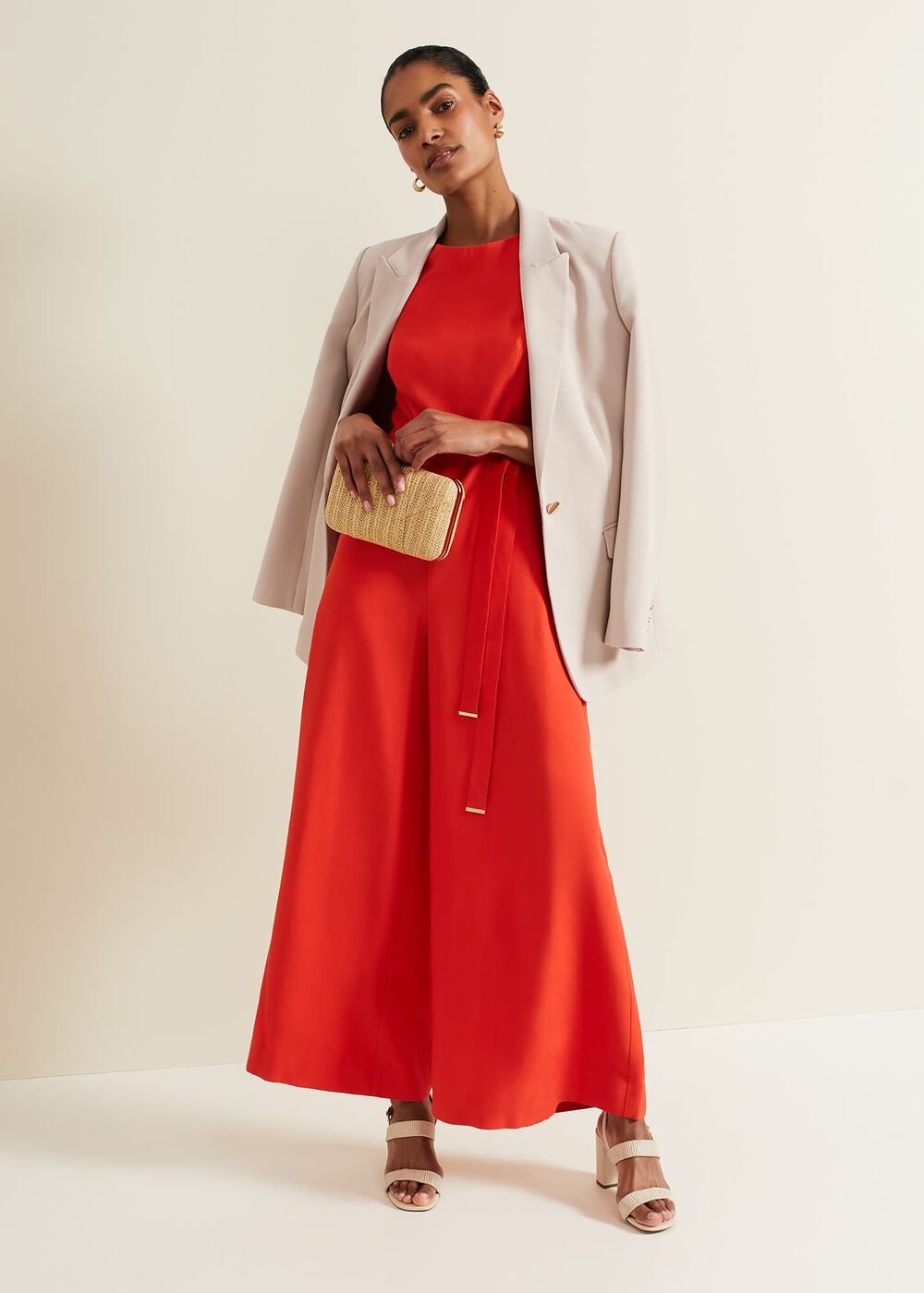 Marta Red Jumpsuit - Red