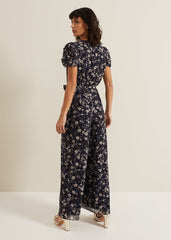 Helene Floral Print Jumpsuit - Multi-Coloured