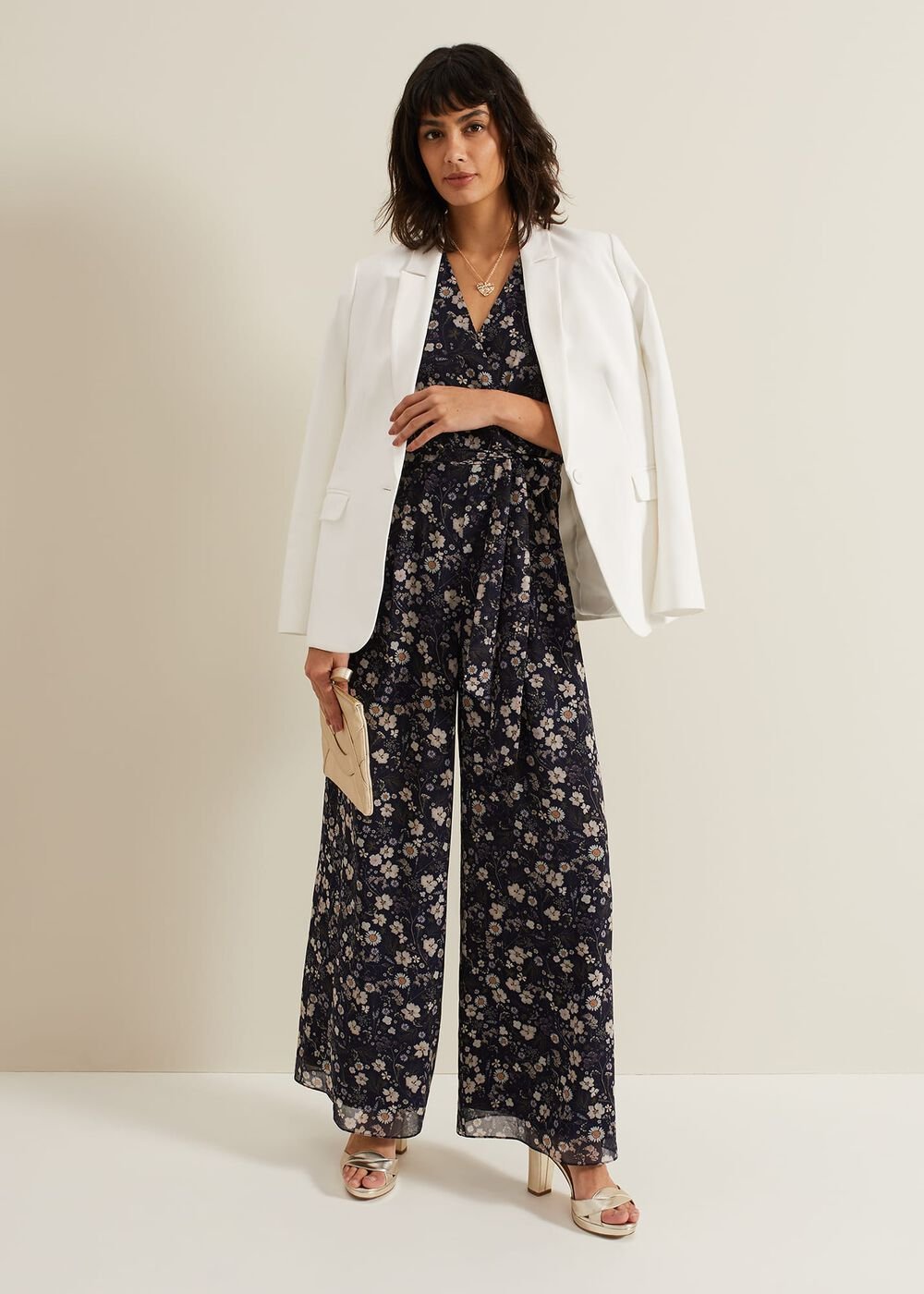 Helene Floral Print Jumpsuit - Multi-Coloured