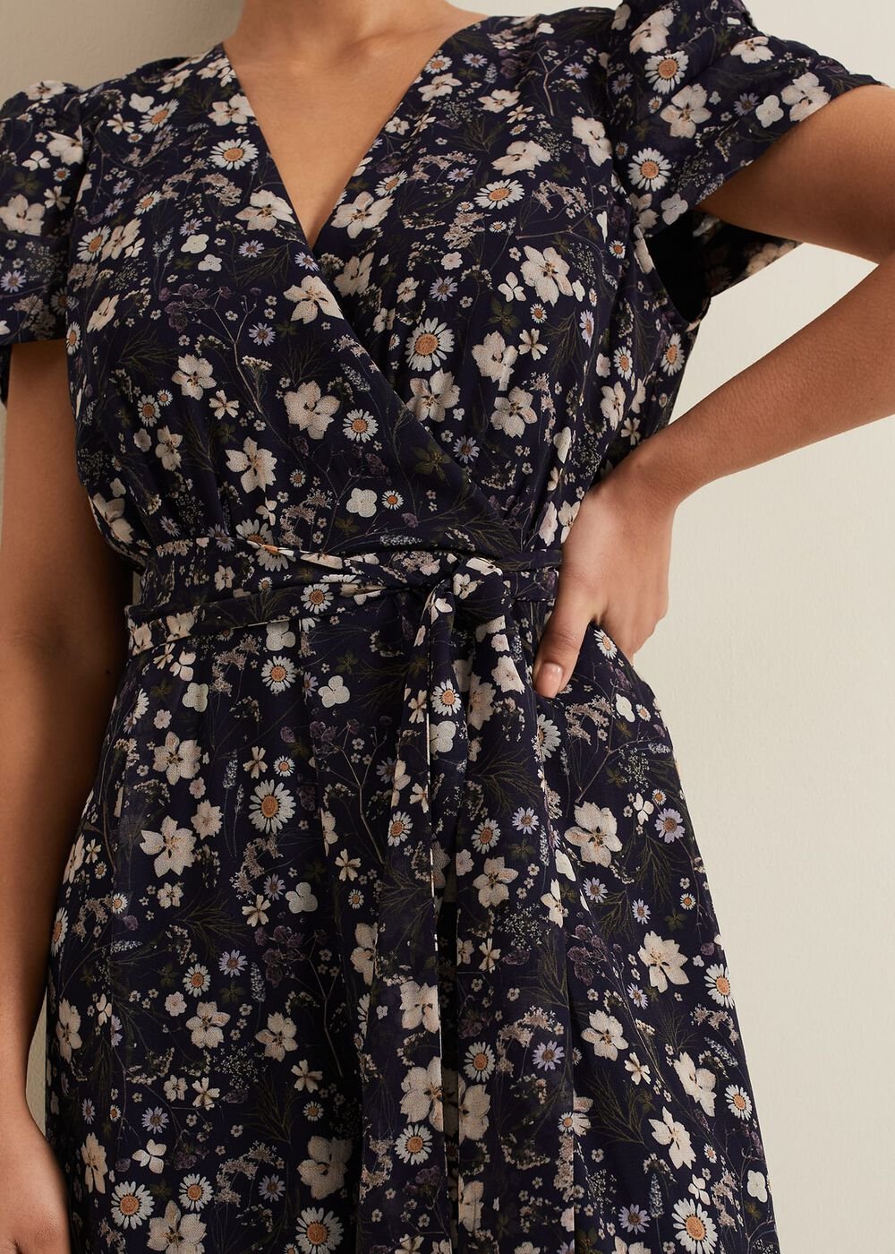 Petite Helene Floral Print Jumpsuit - Multi-Coloured