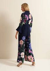 Annia Floral Print Jumpsuit - Multi-Coloured