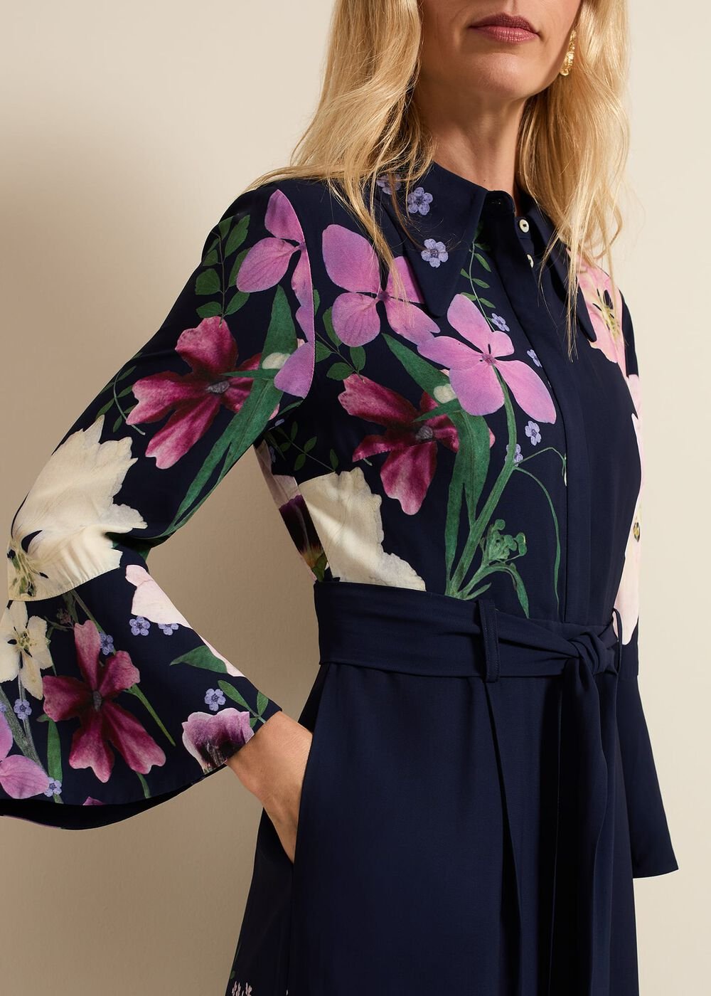 Annia Floral Print Jumpsuit - Multi-Coloured