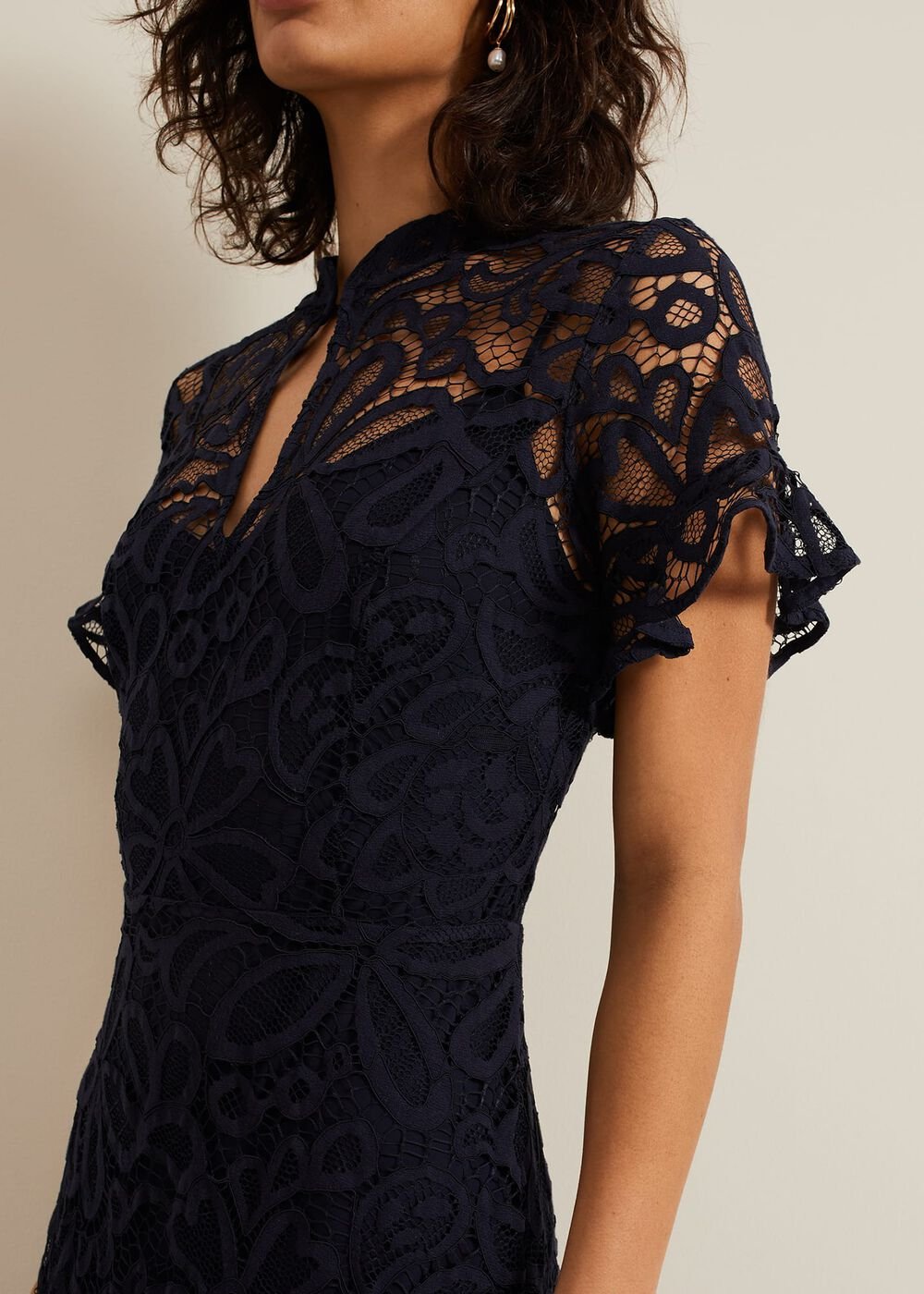 Lula Lace Dress - Navy