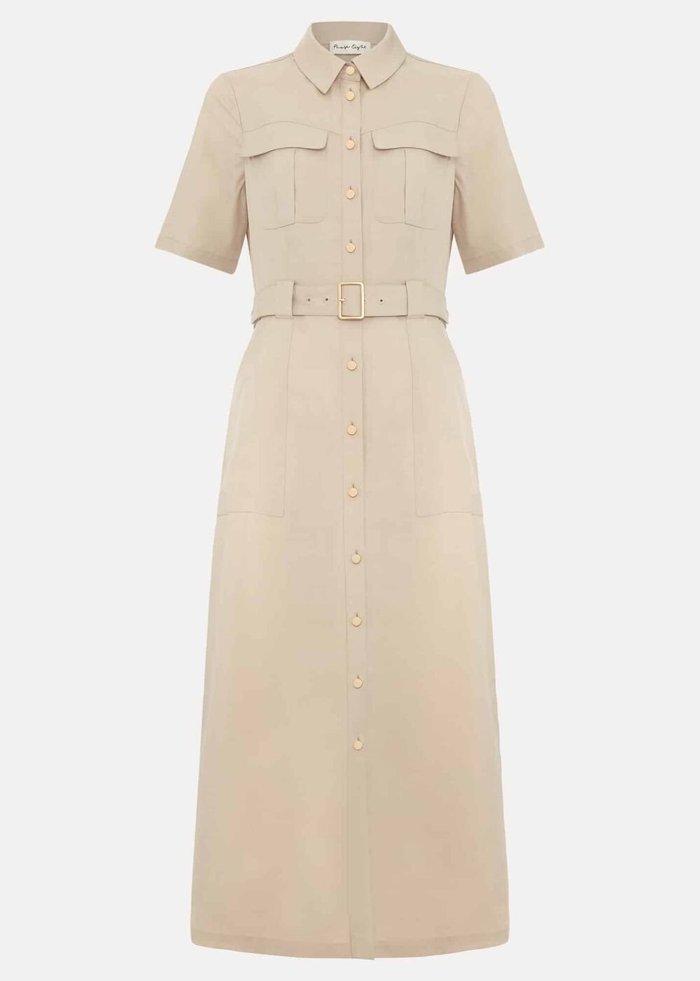 Willow Utility Midi Dress - Stone