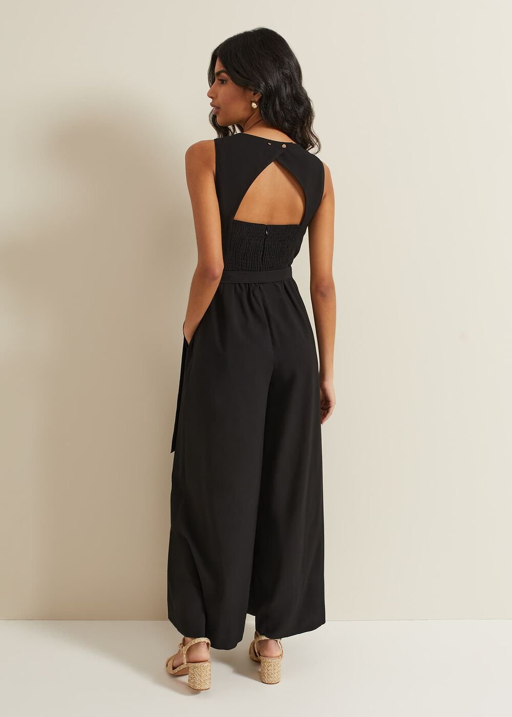 Marta Black Culotte Jumpsuit - Black