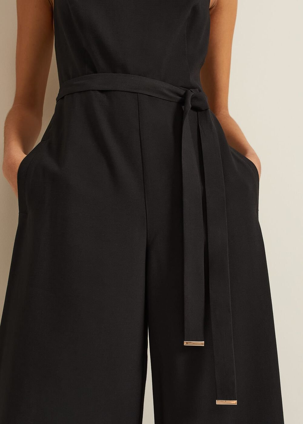 Marta Black Culotte Jumpsuit - Black