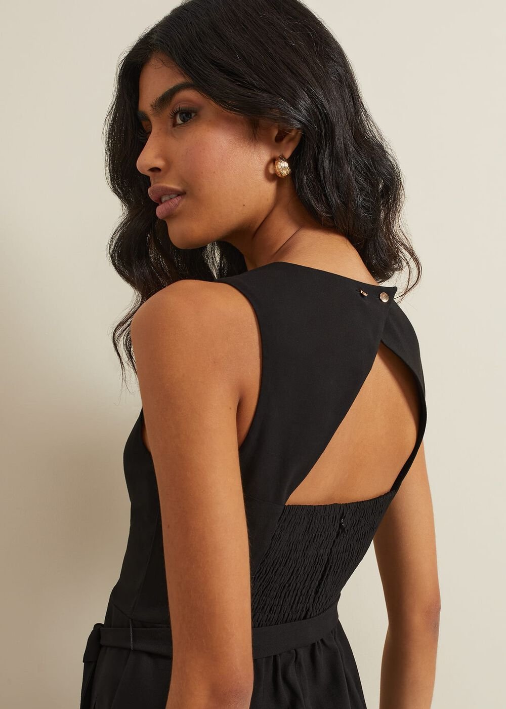 Marta Black Culotte Jumpsuit - Black