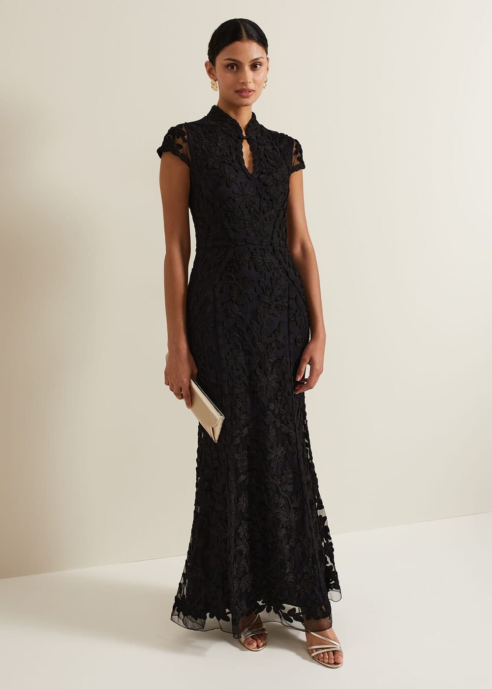 Wenda Tapework Maxi Dress - Multi-Coloured