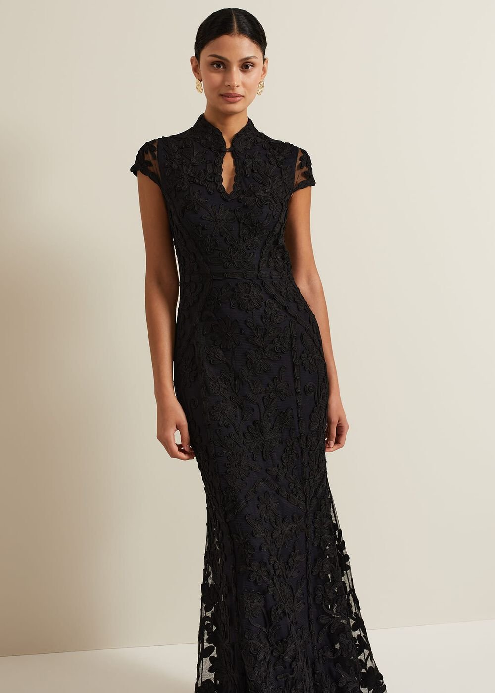 Wenda Tapework Maxi Dress - Multi-Coloured