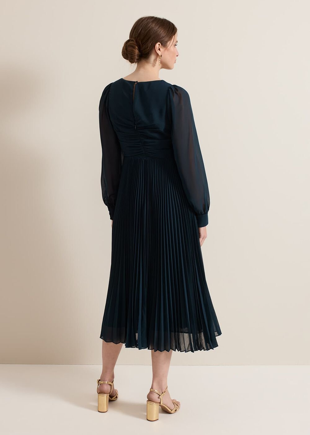 Petite Kindra Teal Midi Dress - Teal