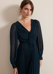 Petite Kindra Teal Midi Dress - Teal