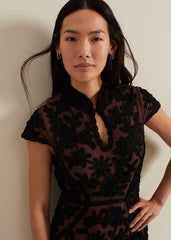 Edith Tapework Midi Dress - Multi-Coloured