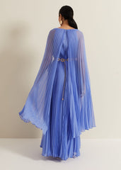 Petite Marren Blue Chiffon Maxi Dress - Blue