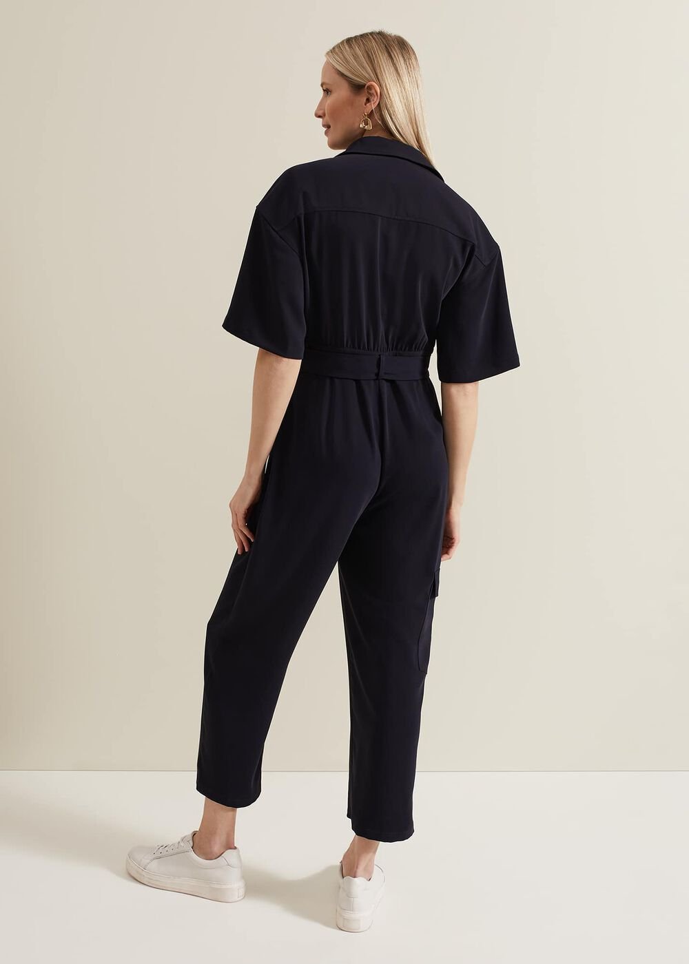 Tallulah Navy Utility Jumpsuit - Navy