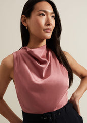 Sabina Satin Wide Leg Jumpsuit - Multi-Coloured