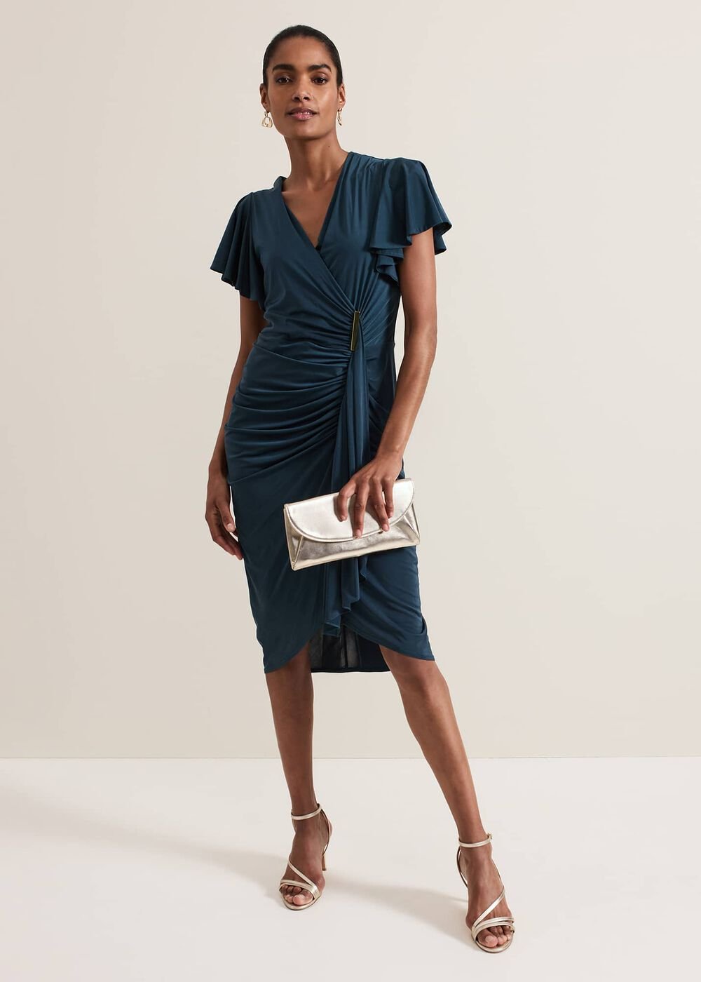 Donna Green Bodycon Dress - Dark Green