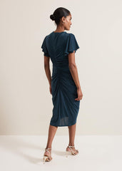 Donna Green Bodycon Dress - Dark Green