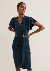 Donna Green Bodycon Dress - Dark Green