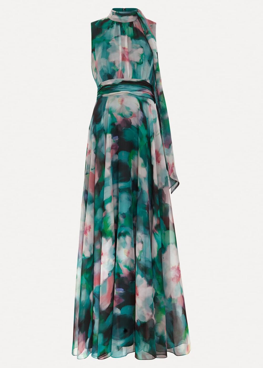 Lucinda Chiffon Print Maxi Dress - Multi-Coloured