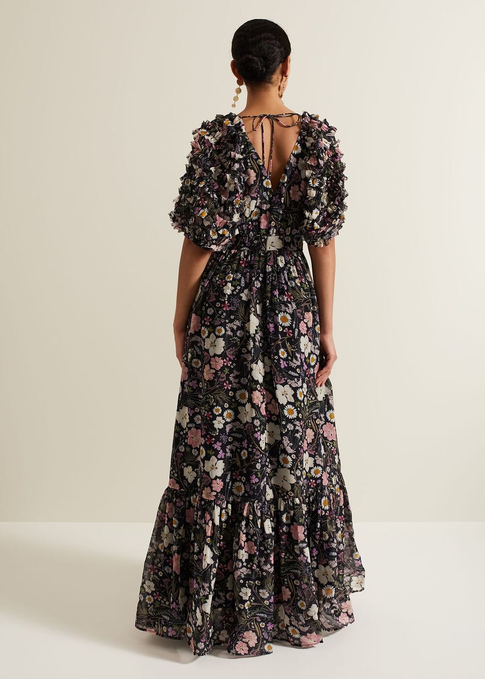Lesley Multi Coloured Floral Maxi Dress - Multi-Coloured