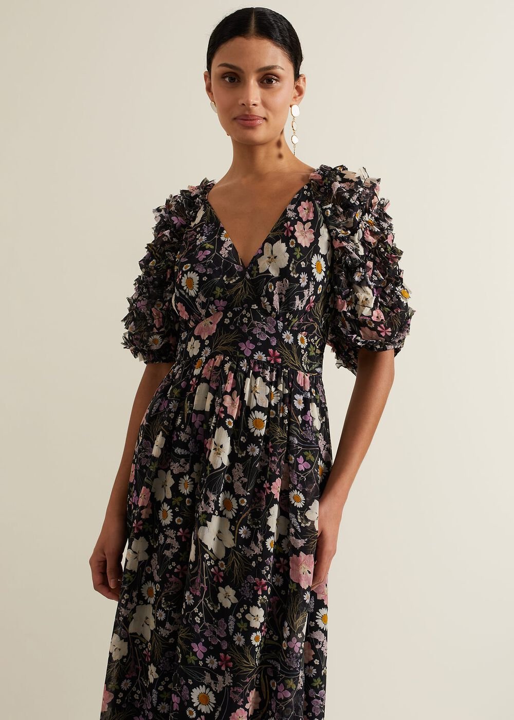 Lesley Multi Coloured Floral Maxi Dress - Multi-Coloured