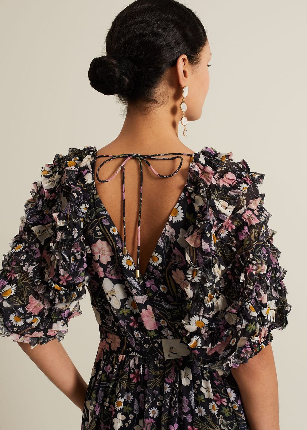 Lesley Multi Coloured Floral Maxi Dress - Multi-Coloured