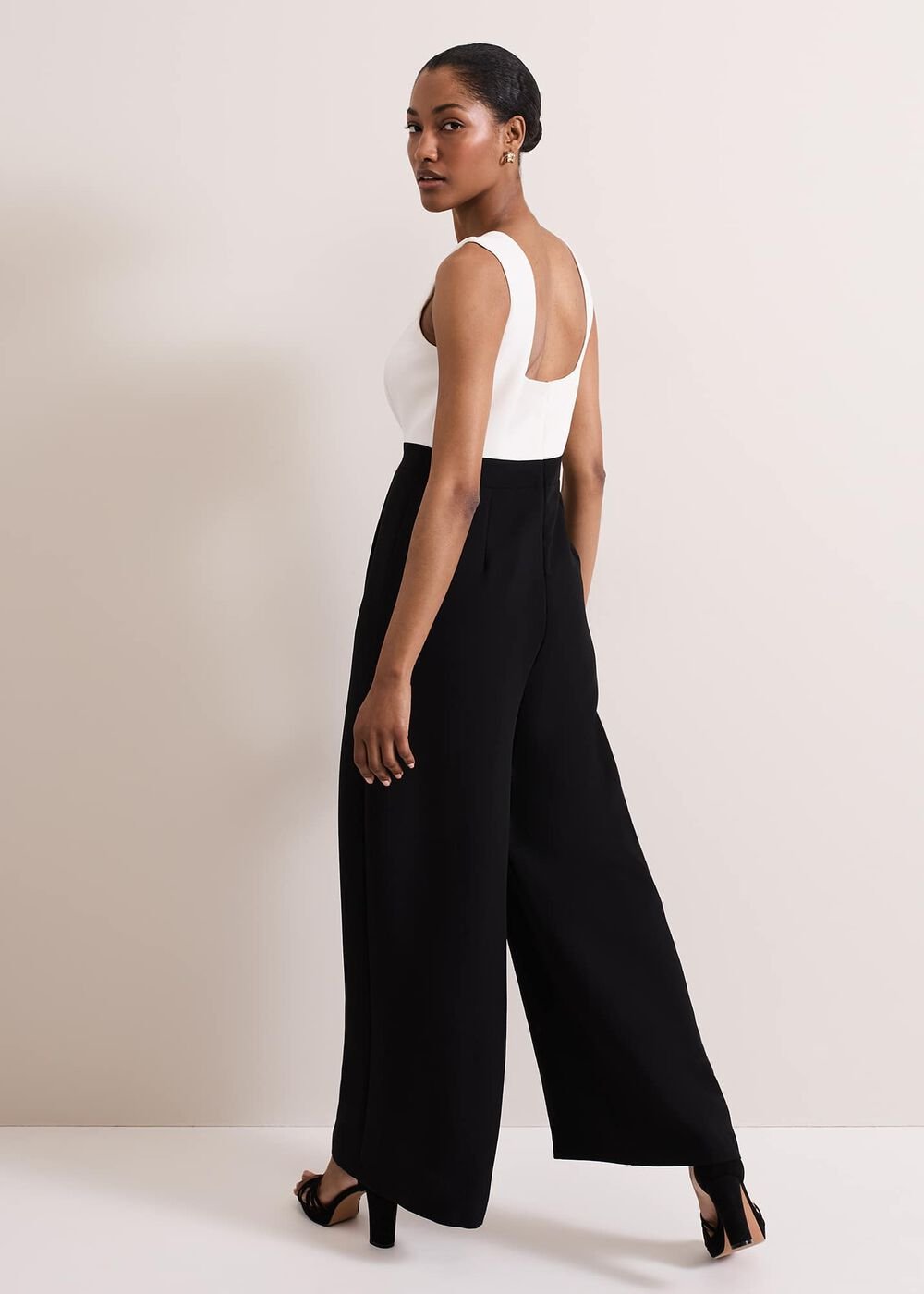 Maisy Jumpsuit - Black/Ivory