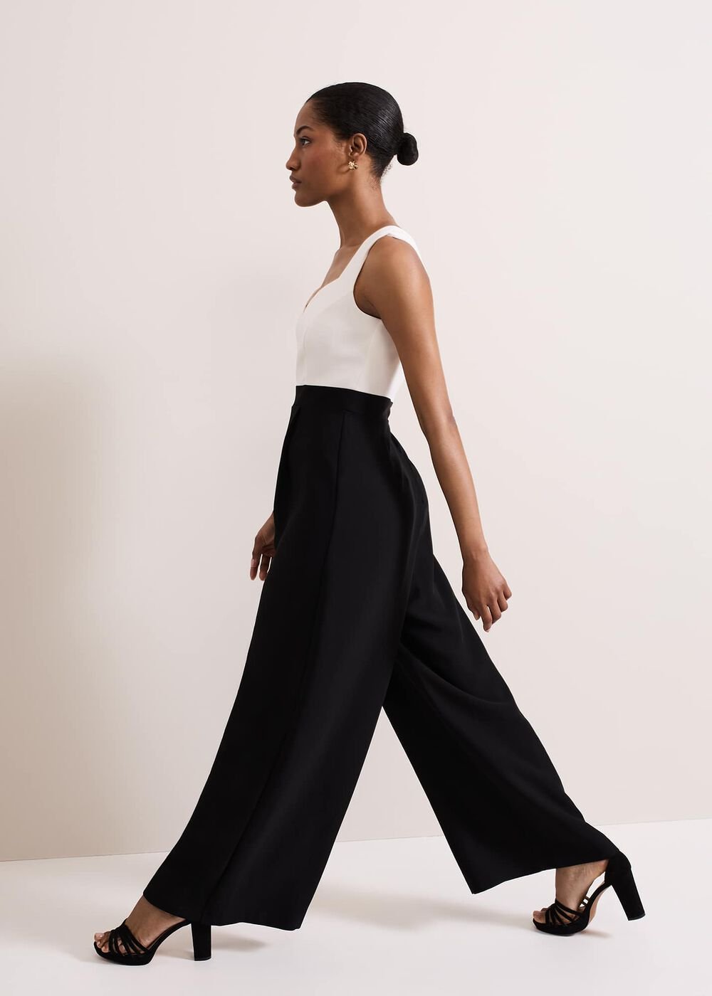 Maisy Jumpsuit - Black/Ivory
